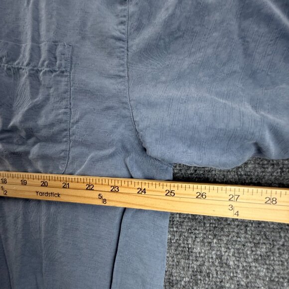 Tommy Bahama Short Sleeve Silk Floral XL Blue Hawaiian Mens Shirt Button Up - Picture 6 of 13